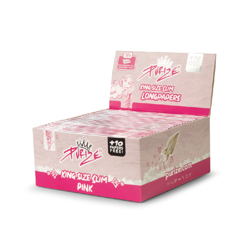 PURIZE King Size Slim Pink wholesale - rolling papers