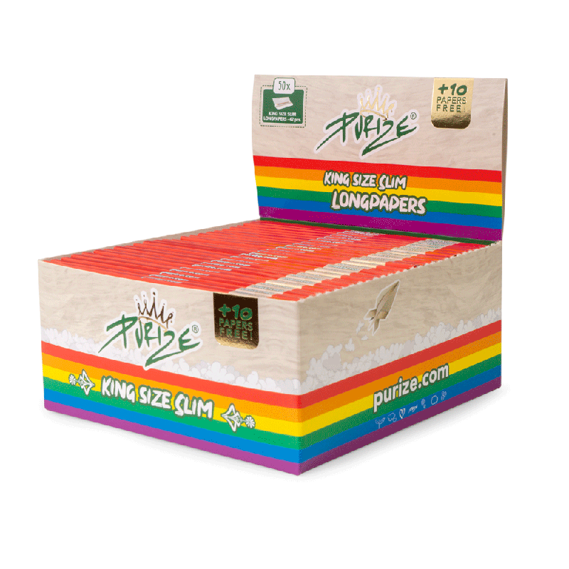 PURIZE King Size Slim Rainbow wholesale - rolling papers